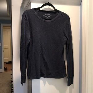 Long sleeve navy blue shirt